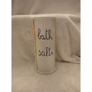VNT Italy Floral Bath salts vase signed
